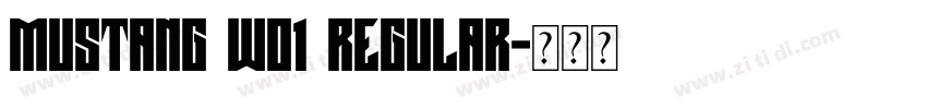 Mustang W01 Regular字体转换